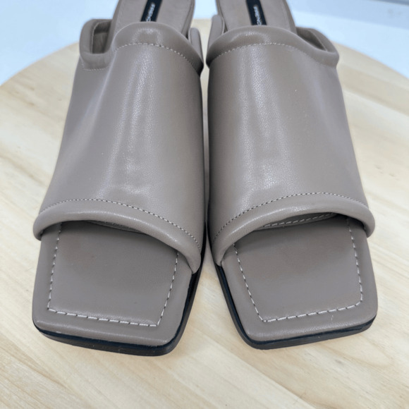 French Connection Women's Candice Open Toe Heel Sandals Kitten Heel Size 8.5 Tan - Picture 6 of 14